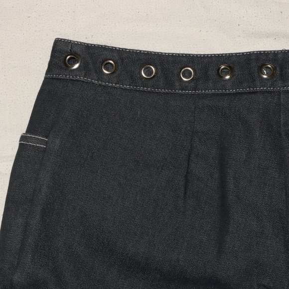 Trina Turk Los Angeles Blue Jean Bermuda Shorts - Picture 6 of 7